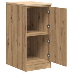 Berkfield Home Garage Storage Cabinet Artisan Oak 40x51x85 cm Solid Wood Pine in Brown - Size: 40 x 51 x 85 cm - thumbnail 5