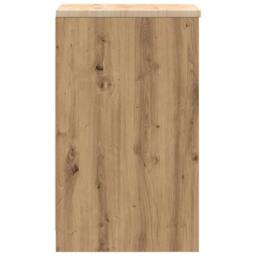 Berkfield Home Garage Storage Cabinet Artisan Oak 40x51x85 cm Solid Wood Pine in Brown - Size: 40 x 51 x 85 cm - thumbnail 7