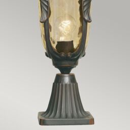 Netlighting Philadelphia 1 Light Medium Outdoor Pedestal Lantern Old Bronze IP44 E27 in Brown - thumbnail 5