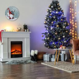 mysmartbuy Christmas Gonk Quartz Wall Clock - Battery Powered Santa Clause Christmas Design Home Festive Xmas Decoration - 23cm Diameter - thumbnail 4