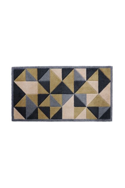 JVL Solemate® Hand Carved Trimetric Doormat 57 X 100 cm in Beige - Size: 57 cm x 100 cm - image 1