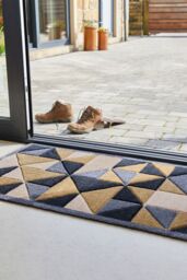 JVL Solemate® Hand Carved Trimetric Doormat 57 X 100 cm in Beige - Size: 57 cm x 100 cm - thumbnail 3