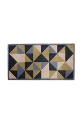 JVL Solemate® Hand Carved Trimetric Doormat 57 X 100 cm in Beige - Size: 57 cm x 100 cm - thumbnail 1