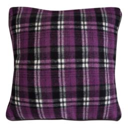 Orsina Heritage Large Check Cushion in Purple
