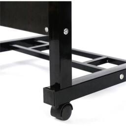 FLAVORA Black With Black Frame-Adjustable Laptop Table Desk - Size: 0.6m2 - thumbnail 3