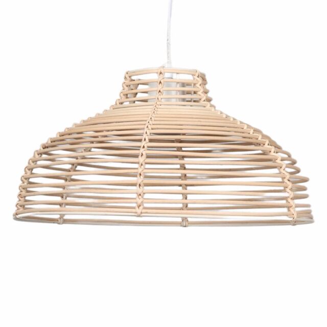 First Choice Lighting Katrina - Rattan Dome Pendant Lightshade in Natural - image 1