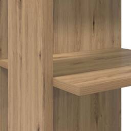 Berkfield Home Corner Desk with Storage Artisan Oak 140x113, 5x75cm in Brown - Size: 5x75 cm - thumbnail 8