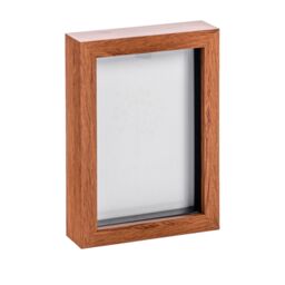 "Nicola Spring 3D Box Photo Frame - 5 x 7"" in Dark Brown" - thumbnail 1