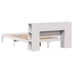 Berkfield Home Decorative Bookcase Bed without Mattress White 135x190 cm Doouble - thumbnail 8