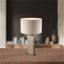 Loops 2 PACK Stylish Satin Nickel Table Lamp - Elegant Indoor Home Décor - thumbnail 3