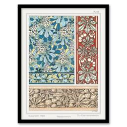 Artery8 Maurice Pillard Verneuil Framed Wall Art Print Chestnut Tree Patterns - Size: A4 - thumbnail 1