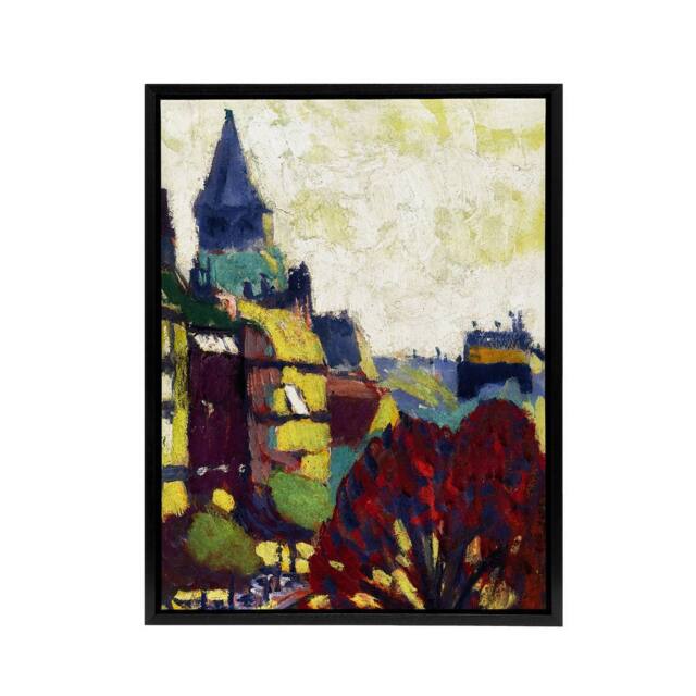 "Artery8 St Germain des pres Paris Henry Lyman Sayen Framed Canvas Wall Art - Size: W12"" x H16""" - image 1
