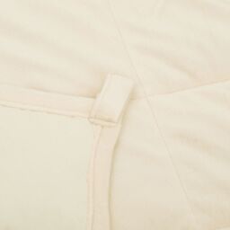 Berkfield Home Weighted Blanket Light Cream 220x230 cm King 15 kg Fabric - thumbnail 5