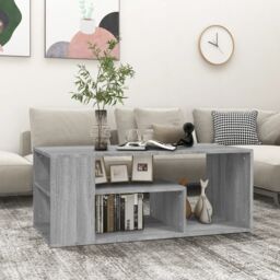 Berkfield Home Coffee Table Grey Sonoma 100x50x40 cm Engineered Wood - Size: 100 x 50 x 40 cm