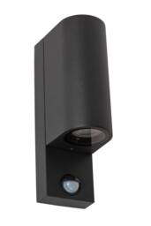 Netlighting Lucide ZARO IR Wall spotlight Outdoor 2xGU10 IP65 Black - thumbnail 2