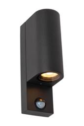 Netlighting Lucide ZARO IR Wall spotlight Outdoor 2xGU10 IP65 Black