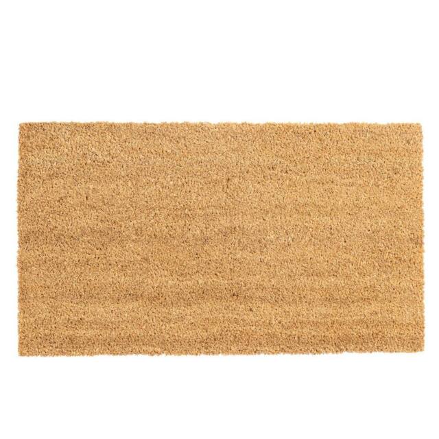 Nicola Spring Coir Door Mat - 70 x 40cm in Brown - Size: 40 cm x 70 cm - image 1
