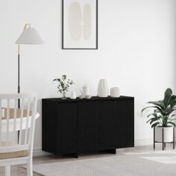 Berkfield Home Black Oak Sideboard Black oak Wood 120 x 41 x 75 cm