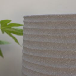 Primrose Mares Ridged Outdoor Water Feature with LED Lights 53cm in Grey - thumbnail 6