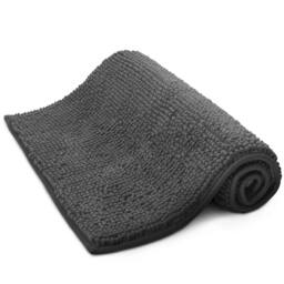 Keplin Non-Slip Microfibre Bath & Toilet Mat, Soft & Comfortable, 50x80cm in Grey - Size: 50 cm x 80 cm - thumbnail 1