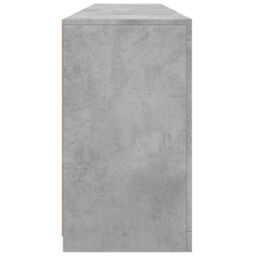 Berkfield Home Sideboard with LED Lights Concrete Grey 162x37x67 cm - Size: 162 x 37 x 67 cm - thumbnail 8