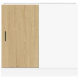 Berkfield Home Sink Base Cabinet Sonoma Oak Engineered Wood in Light Brown - thumbnail 4