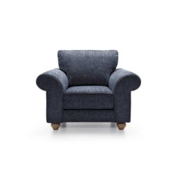 Abakus Direct Ingrid Collection Armchair in Dark Blue - thumbnail 2