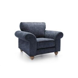 Abakus Direct Ingrid Collection Armchair in Dark Blue - thumbnail 3