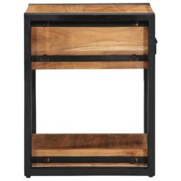 Berkfield Home Nightstands 2 pack 40x40x50 cm Solid Acacia Wood in Brown - Size: 40 x 40 x 50 cm - thumbnail 8