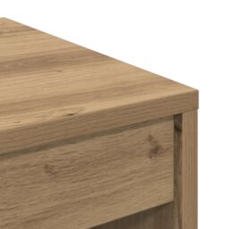 Berkfield Home Writing Desk Artisan oak Engineered wood 60 x 40 x 76 cm Sleek in Brown - thumbnail 7