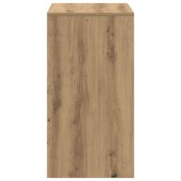 Berkfield Home Writing Desk Artisan oak Engineered wood 60 x 40 x 76 cm Sleek in Brown - thumbnail 5