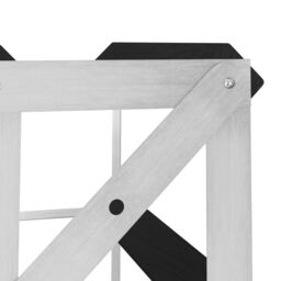 Berkfield Home Wine Rack for 42 Bottles Black Solid Pine Wood - thumbnail 4