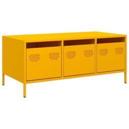 Berkfield Home Coffee Table Mustard Yellow 101.5x50x43.5 cm Cold-rolled Steel