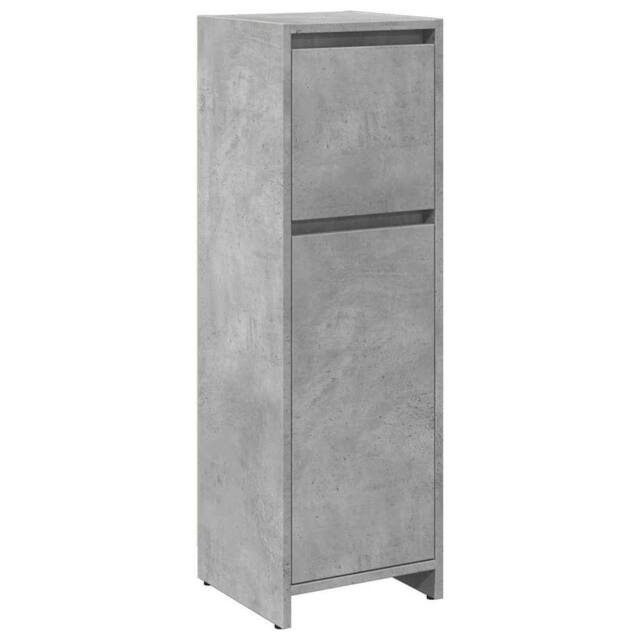 Berkfield Home Bathroom Cabinet Concrete Grey 30x30x95 cm Engineered Wood - Size: 30 x 30 x 95 cm - image 1