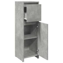 Berkfield Home Bathroom Cabinet Concrete Grey 30x30x95 cm Engineered Wood - Size: 30 x 30 x 95 cm - thumbnail 8