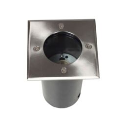 Berkfield Home Outdoor Ground Lights 12 pcs Square in Silver - thumbnail 4