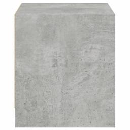 Berkfield Home Elegant Bedside Cabinets with Glass Doors 2 pcs Concrete Grey 35x - thumbnail 8