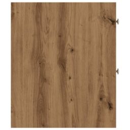 Berkfield Home Narrow Bathroom Cupboard with Wheels Artisian Oak Engineered Wood in Brown - thumbnail 5
