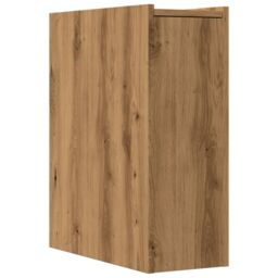 Berkfield Home Narrow Bathroom Cupboard with Wheels Artisian Oak Engineered Wood in Brown - thumbnail 6