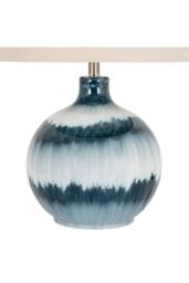 KDMD Ocean Shadows Linen Shade Table Lamp in Blue - thumbnail 4
