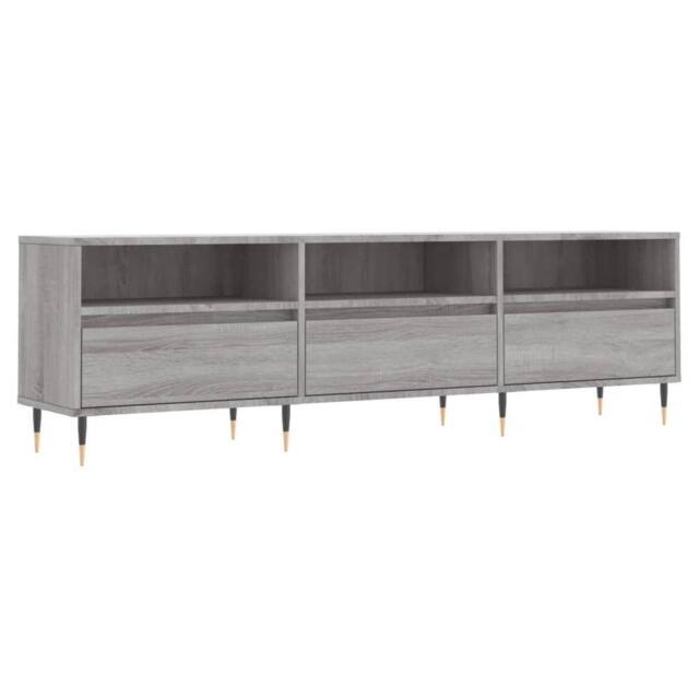 Berkfield Home TV Cabinet Grey Sonoma 150x30x44.5 cm Engineered Wood - image 1