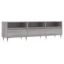Berkfield Home TV Cabinet Grey Sonoma 150x30x44.5 cm Engineered Wood - thumbnail 1
