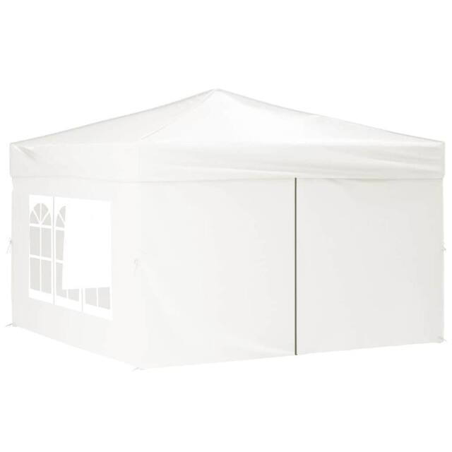 Berkfield Home Decorative Folding Party Tent with Sidewalls White 3x3 m - image 1