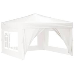 Berkfield Home Decorative Folding Party Tent with Sidewalls White 3x3 m - thumbnail 3