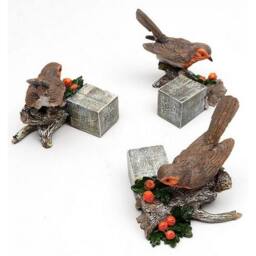 Jardinopia Robin Plant Pot Feet - Set of 3 in Brown