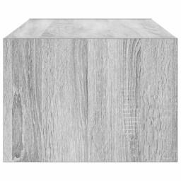 Berkfield Home TV Cabinet with LED Lights Grey Sonoma 100X35.5x25 cm - thumbnail 8