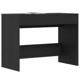 Berkfield Home Desk Black Oak 101x50x76.5 cm Engineered Wood - thumbnail 4