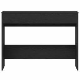Berkfield Home Desk Black Oak 101x50x76.5 cm Engineered Wood - thumbnail 6