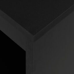 Berkfield Home Bar Table with Shelf Black 110x50x103 cm - Size: 110 x 50 x 103 cm - thumbnail 5