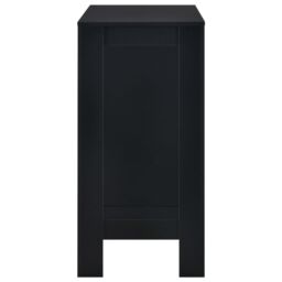 Berkfield Home Bar Table with Shelf Black 110x50x103 cm - Size: 110 x 50 x 103 cm - thumbnail 4